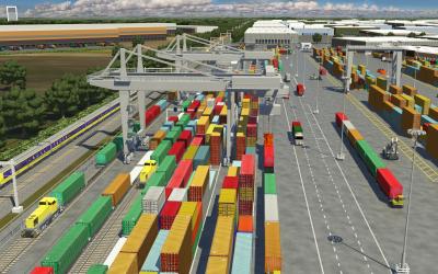 Geslaagde testrit op nieuwe railterminal